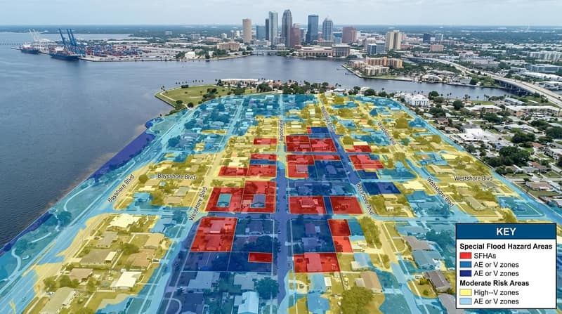 Aerial view of Tampa, FL